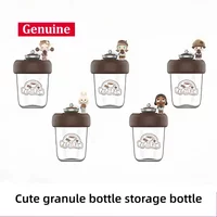 Hot Popmart Pop Bean Coffee Factory Series Cute Granules Mystery Box Blind Bottle Cute Granules Bottle Storage Bottle ornament