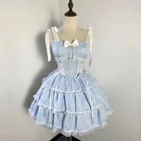 Spring Japanese Lolita Princess Women's Mini Dress Korean Fashion Y2k Sweet Kawaii Party French Retro Kawaii Slimming Dress 2026