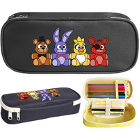 FNAF Cute Pencil Cases Five Nights At Freddys Students Fashion Stationery Cartoon Anime Pattern Printed Pencils Pouch Party Gift