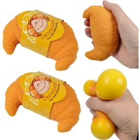 Slow Rising Realistic Croissant Squishy Squeeze Fidget Toy Soft Pinch Stress Ball Stress Relief Anti-Anxiety Decompression Toy