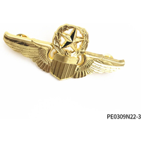 Aviation Pilot Wing Badge Set, Airplane Tie Clip Lapel Pin, Uniform Cosplay Party Costume Accessory for Adults