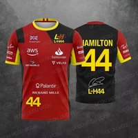 2026 New Special Edition Hamilton Summer Unisex Motorsport Fans 44 Red Black Racing Team Uniform Jersey Kids T-Shirt