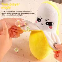 Cute Fun Music Beat Parent-child Interactive Plush Doll Carrot Fruit Sensing Induction Toy Develop Musical Sense