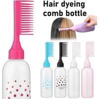 Gifts Refillable Hair Dye Bottle with Comb Large Capacity Perming Solution Bottle Shampoo Brush Salon Shampoo Bottle