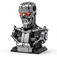 IN STOCK MOC Technical Mechanical Terminator Building Blocks Model Half-body Head Bricks DIY Toys for Children Birthday Gift Set