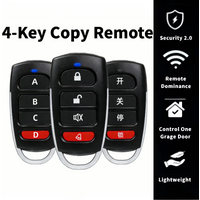 Universal Wireless Copy Remote 4-Button Garage Door Opener Handheld Transmitter 433MHz RF