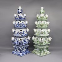 Tulip Vase, Ceramic Pagoda Decoration, Hotel Decoration, Table Accessory