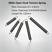 Open Hook Pullback Spring Tension Spring Coil Extension Spring Draught Spring Wire Diameter0.5mm 0.8mm Outer Diameter 3-10mm