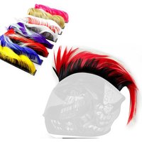 AliExpress NONE Synthetic Hawks Mohawk Outdoor Hair Sticker Wigs Universal Reusable Motorcycle Accessories Solid Racing Bicycle Stick On Cycling