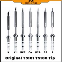 Original TS100 TS101 Soldering Iron Tip Replacement Tool Set I B2 BC2 C4 D24 K Ku for TS100 and TS101 Soldering Iron