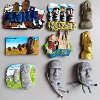 Chile Fridge Magnet tourist souvenir Easter Island Mysterious Figure Resin Boutique Refrigerator Magnets Collection