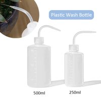 250ml/500ml Capacity Tattoo Wash Clear White Plastic Green Soap Squeeze Bottle Laboratory Measuring Bottle laboratories Tools