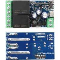 EWeLink WIFI Smart Switch DC 12V 24V 48V Module 2 Channel Relay Receiver Wireless Remote Control Work with Alexa Micro USB