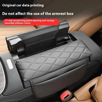 For 24 Mercedes E-Class Central Control Armrest Box Leather Protective Sleeve Armrest Box Cushion Heightener Central Box