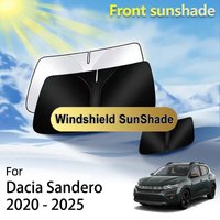 Front Sunshade For Dacia Sandero Stepway 3 III 2020 - 2025 2024 2021 Accessories Window Heat Insulation Sun Protection Interior