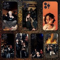 A-AespaS Dirty Work Phone Case For iPhone 16,15,14,13,12,11 Plus,Pro Max,XS,X,XR,SE,Mini,8,7,Soft Silicone Black Cover