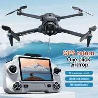 YL059 Brushless GPS Drone Can Airdrop Function 8k Camera With Screen Control Lifting obstacle avoidance Dron Toy