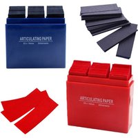 300Pcs Dental Articulating Paper with Storage Case, Double-sided Bite Strips 55*18mm, Blue/Red
