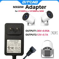 DITONG Projector power cord 1m/3m power adapter 36V suitable for Magcubic HY300pro Pro+projector accessories UK US EU AU