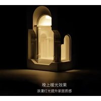 Modern Creative Gypsum Wall Lamps Embedded Corner LED Wall Sconce Living Room Staircase Restaurant Atmosphere Indoor Wall Lights