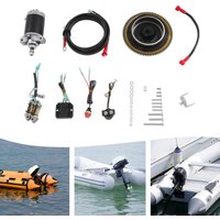 Electric Start Conversion Kit, Complete Starter Motor Set For Yamaha 4-Stroke 14.8HP/15PS Outboard Engine, Full Accessories For Manual To Electric Start Upgrade