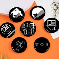Band The Neighborhood TNBH Anime Button Pin Handmade Brooch for Clothes Cartoon Badge Backpack Decoration Jewelry Accessories