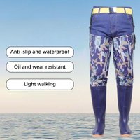 PVC Hip Fishing Waders Breathable Non Slip Bootfoot Wading Boots for Men Women Angling Garden Use