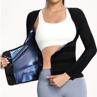 Women Sauna Suit for Weight Loss Sweating Tops Fitness Jacket Hot Thermo Long Sleeves Gym Shaper Fat Burning Workout Tracksuit