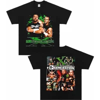 Summer Men's WCW Fallen Times Generation X Classic Wrestling Printed Round Neck Cotton Short Sleeve T-shirt