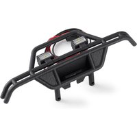 TRINOOD Front Bumper With LED Lights Kit For 1/18 RC Crawler Car HPI venture Upgrade Parts