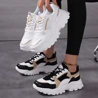 Thick-soled daddy shoes women's new spring breathable and comfortable women's shoes fashion casual all-match sports shoes Korean