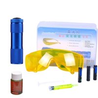 Car Refrigerant Leak Detector Kit Flashlight AC Leak Detection Tool Kit Professional Car Leakage Tester For Auto AC Repair