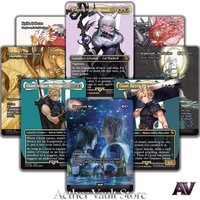 FIN/FIC/FCA Commander Series Set Cloud Y'shtola Sephiroth Traveling Chocobo Ancient Copper Dragon HoloFoil Proxy Cards