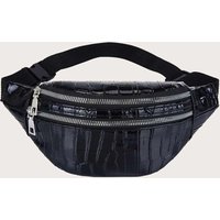 Crocodile Fanny Pack Sling Bags Crossbody Chest Bag Casual Messenger Shoulder Bags Waist Bag Outdoor Travel Commuting Satchel Ba