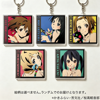 Anime K-On! 6cm Yui Hirasawa Mio Akiyama Ritsu Tainaka Tsumugi Kotobuki Azusa Nakano Acrylic Key Chains Bag Decorations Gifts
