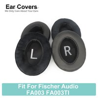 Earpads For Fischer Audio FA003 FA003TI Headphone Earcushions Protein Velour Sheepskin Pads Foam Ear Pads Black
