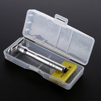 Manual Safety Shaving Razor 1-8 Sharpness Adjustable Shaver With One Key Replacing System With 5 Blades & Travel Storage Box