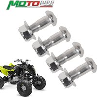 MOTO4U For YAMAHA Raptor 700 700R 350 YFZ-450R 450X M10x35mm Sprocket Bolt Set 4PCS Motorcycle Rear Driven Sprocket Screw Bolts