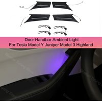 Car Door Handle Atmosphere Light For Tesla Model Y Juniper Model 3 Highland 2023-2025 LED Interior Ambient Lamp