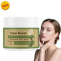 Total Relief Soothing Nerve Cream - 50g Magnesium MSM Arnica Body Butter, Gentle Plant-Based Moisturizer for Daily Skin Care
