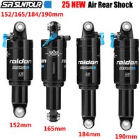 25 New SR SUNTOUR Bicycle Rear Shock MTB Mountain Bike Air Rear Shock 152/165/184/190mm XC Air Suspension Absorber