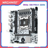MACHINIST White PR9-H X99 Motherboard Support LGA 2011-3 Intel Xeon E5 V3&V4 CPU DDR4 RAM SATA/NVME M.2 Slot