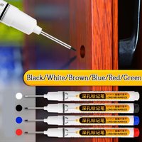 New 20mm Marker Pen Deep Hole Long Nib Head Metal Perforating Pen Waterproof Carpenter Pen Multi-Purpose Tool