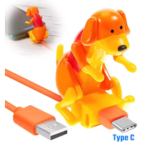 Funny Humping Dog Fast Charger Micro USB/IOS/Type-C Charging Data Cable for Apple Android Phone Charger Line Decompression Toys