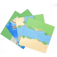 1pc 32x32 Classic Bricks Parts Baseplate Building Blocks Jungle Forest Ocean Base Board Accessories Christmas Gift Toys for Kids