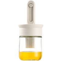 1pc Oil Dispenser Bottle BPA-Free Heat-Resistant Silicone Brush Set for Baking Cooking BBQ Kitchen Outdoor Accessory for Picnics
