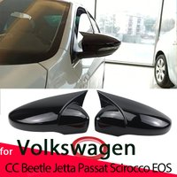 High Quality Mirror Cover ADD-ON Side Rearview Mirror Cover Trim For VW JETTA MK6 Volkswagen Passat B7 Scirocco Beetle CC Eos