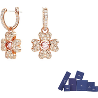 Swarovski flower hoop earrings 5674212