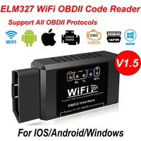 Popular ELM327 WiFi OBD2 Diagnostic Scanner V1.5 Car Code Reader Check Engine Fault Detector Tool for Android iOS PC Vehicles