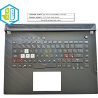Original SP UK TR HU CZ PO LA 8PIN RGB backlight laptop keyboard Topcase Palmrest For Asus G531GT G531 Keyboards Shell